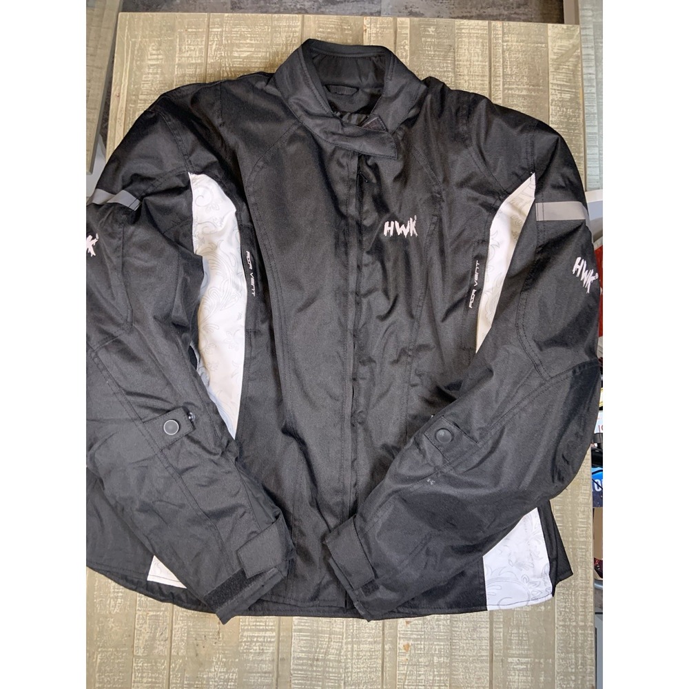 HWK Women's Motorcycle Jacket Waterproof Ladies 4XL Padded Lined Vented NWOT